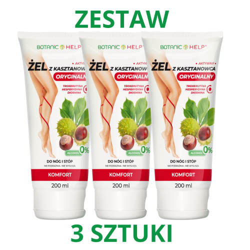 Żel z Kasztanowca do Nóg 200ml ZESTAW 3x.png